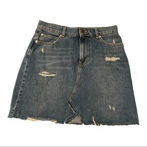 Free People denim mini skirt size 28